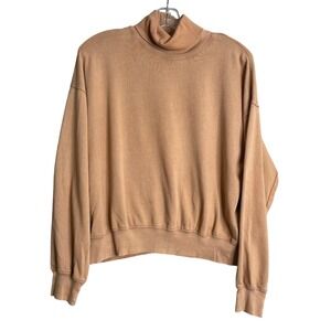 J. Crew Magic Rinse Tan Turtleneck Sweatshirt